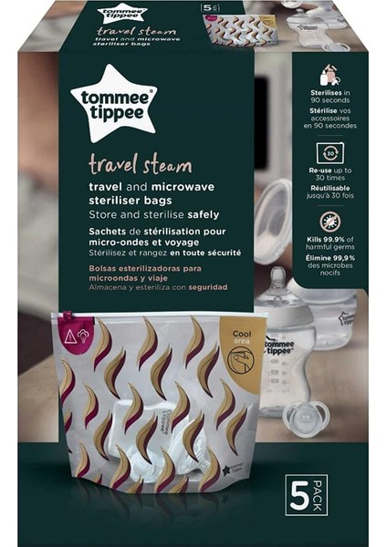 Tommee Tippee Tomme Tippe Mikrodalga Sterilizasyon Poşeti