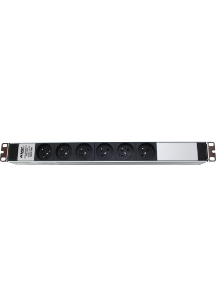 19" 1u 6'lı Fransız Soket Ups Alüminyum Rack Kabin Grup Prizi Pdu modelleri