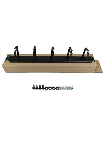 19" 1u 5 Alüminyum Kancalı Organızer