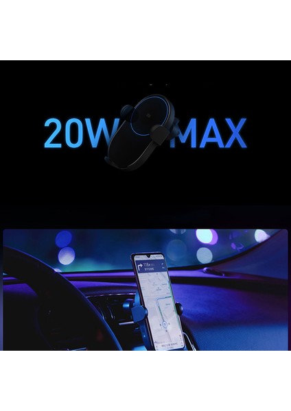 Kablosuz Araç Şarj Cihazı Akıllı Hızlı Şarj Cihazı - Siyah (Yurt Dışından) modelleri