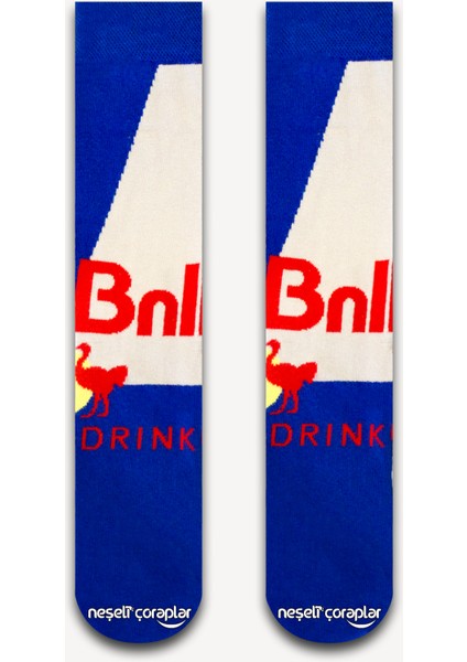 Redbull Renkli Kadın Çorap