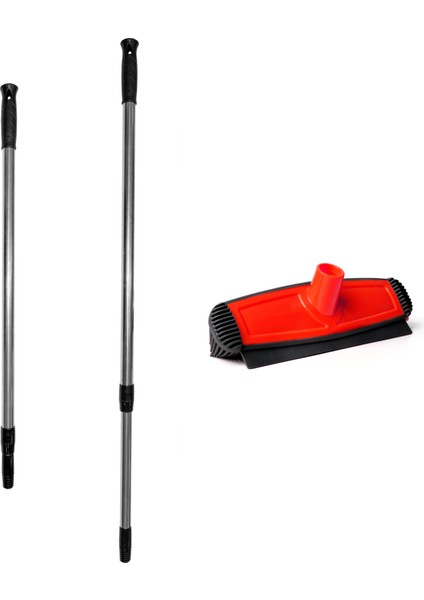 Siliwaxa Araba Yıkama Fırçası -Saplı- Kırmızı modelleri