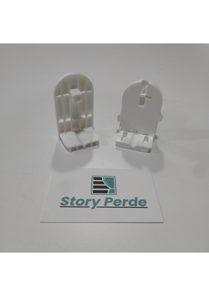 Story Perde Zebra & Stor Perde Mekanizma Seti - Stor Perde Tamir Seti - Stor Perde Parçaları - Dar Kasa 3,7 cm. Plastik yan ayaklı