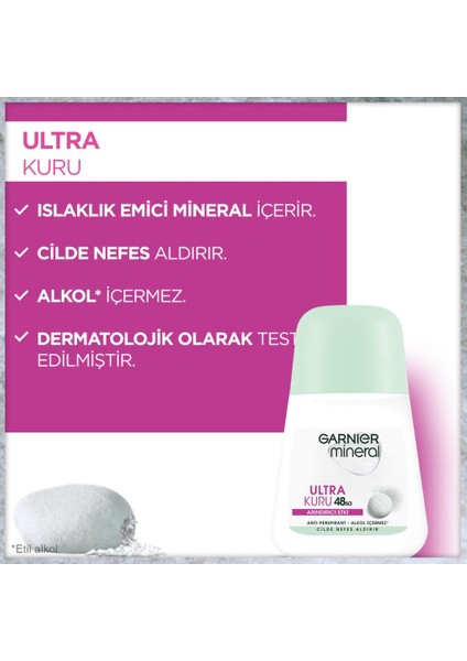 Mineral Ultra Kuru Roll-On Deodorant