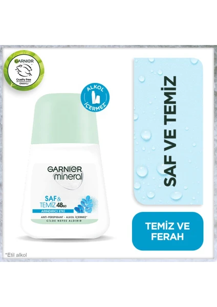 Mineral Saf ve Temiz Roll-On Deodorant