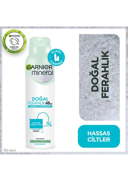 Mineral Doğal Ferahlık Sprey Deodorant