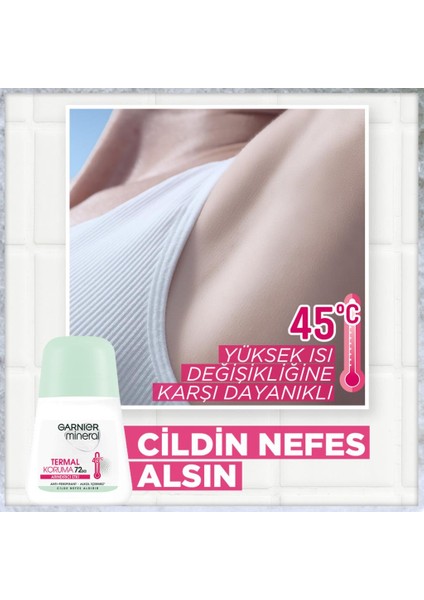 5'li Garnier Mineral Termal Koruma Roll-On Deodorant Seti