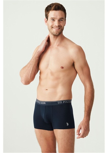 80263 Erkek 3'lü Boxer-Lacivert&grimelanj&indigo Baskılı Xxl - Lacivert&grimelanj&indigo