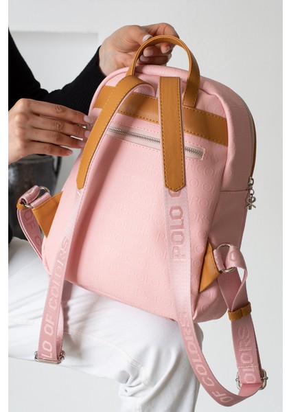Impolo Maya Pudra Taba Sırt Kadın Çanta 35X28 Ebat modelleri