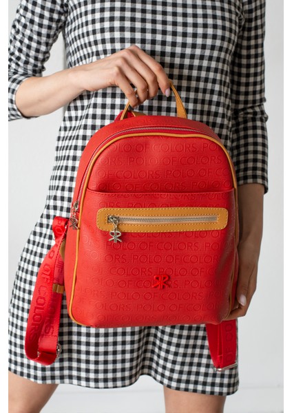 Impolo Maya Kırmızı Taba Sırt Kadın Çanta 35X28 Ebat fiyatları