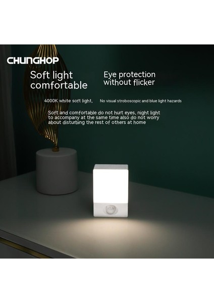 LED Akıllı Koridor Banyo Çocuk Odası Başucu Ortam Vücut Sensörlü Işık