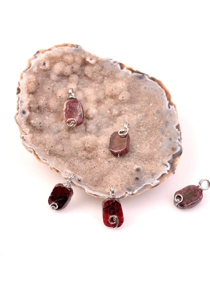 Lal Taşı Kolye - Garnet Taşı fiyatları