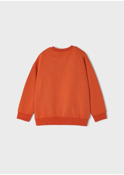 Erkek Çocuk Uzun Kol Sweatshit Kiremit 4453