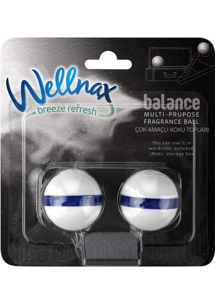 Wellnax Breeze Refresh Çok Amaçlı Koku Topları 2'li Balance X3