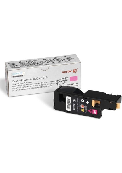 106R01632 Kırmızı Orijinal Toner Kartuşu 1000 Sayfa xerox Phaser 6000 6010 WC6015