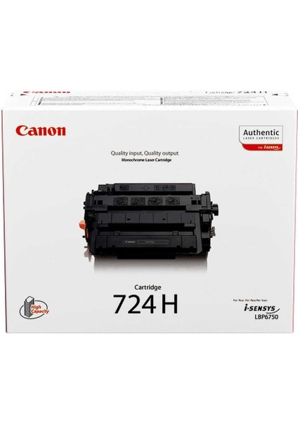 CRG-724H/3482B002 Orijinal Toner Yüksek Kapasiteli