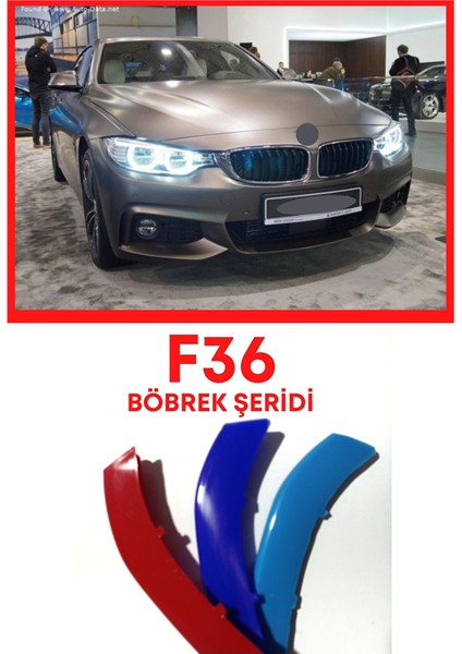 4 Serisi F36 2013 2017 3 Renk M Stil Panjur Böbrek Şeridi