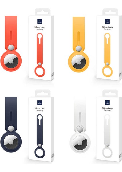 Silikon Loop Airtag Anahtarlık