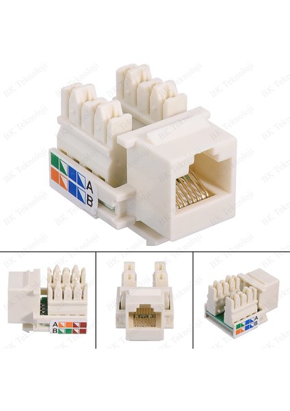 RJ45 CAT5E Keystone Jack Modül