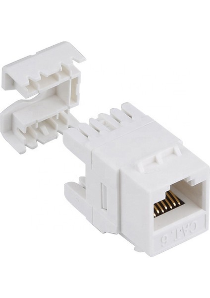 RJ45 Cat6 8p-8c 180 Derece Keystone Jack