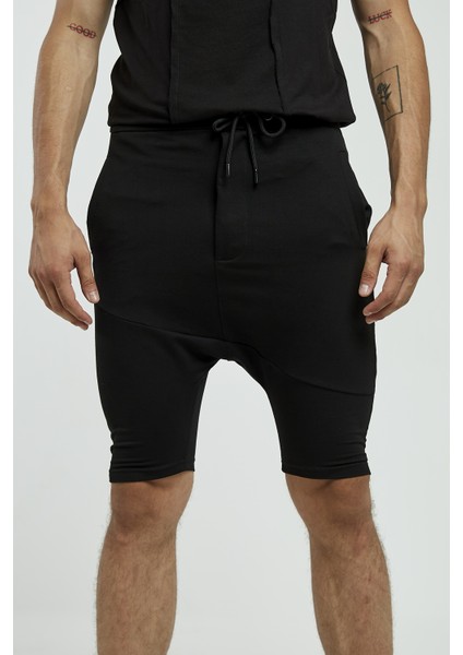 Siyah Dar Kesim Cepli Şort fırsatları