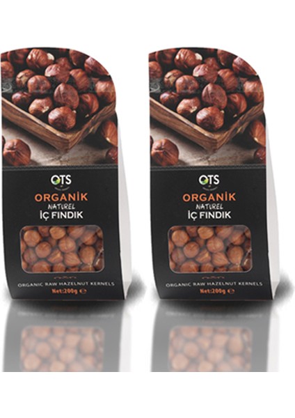 OTS Organik İç Fındık ( Çiğ - Naturel ) 200 g. X2