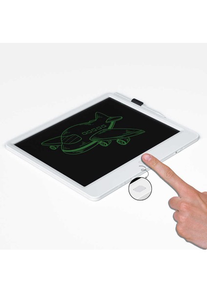 LCD Drawing Board Kalemli Pilli Dokunmatik Çizim Tahtası 10 Inç