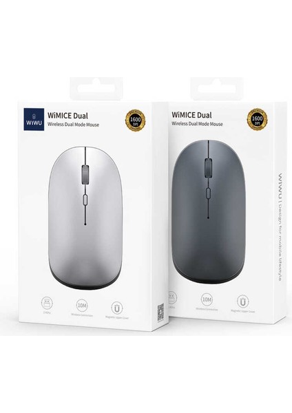 WM104 Wimice Lite Dual Magic Mouse - Bluetooth & Wireless - Kablosuz Tak & Çalıştır