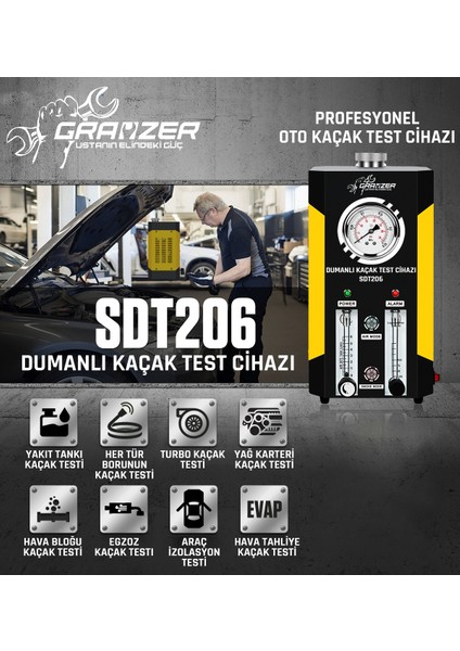 Dumanlı Kaçak Test Cihazı SDT206