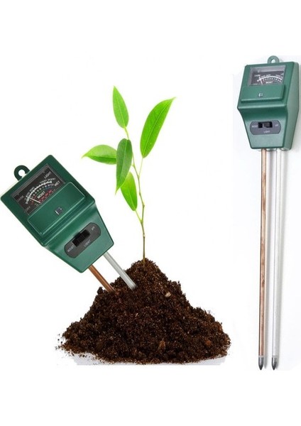 Toprak Nem Ölçer - Ph Ölçer - Işık Ölçer Ph Metre Verimlilik