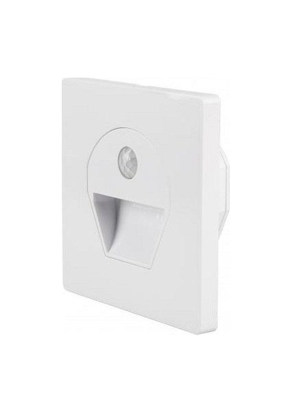1 Watt Beyaz Kasa Beyaz Işık Sensörlü Geçmeli Kasaya Uygun Koridor Armatür Ct 5170