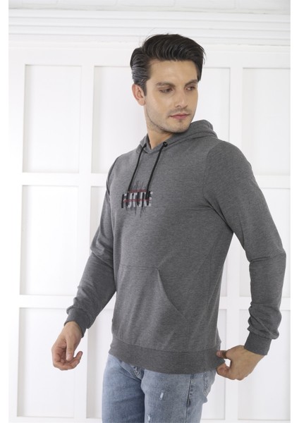 Escetic Spor Erkek G3 Melanj Cepli, Kapüşonlu Sweatshirt - 0949 fiyatları