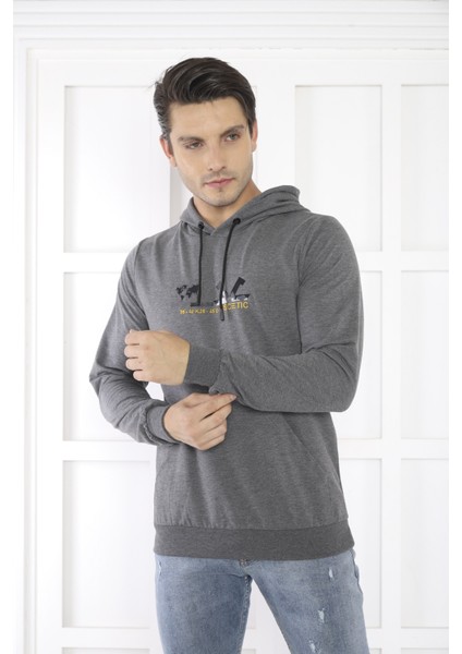 Escetic Spor Erkek G3 Melanj Cepli, Kapüşonlu Sweatshirt - 0950 fiyatları