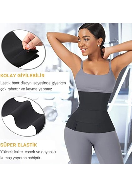 Bele Dolamalı Kum Saati 5m Sarma Bel Korsesi Tummy Wrap Waist Trainer İnceltici