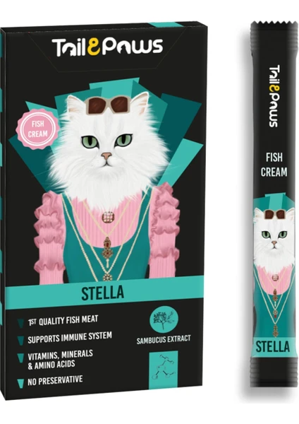 Tail Paws Stella Multivitamin Balıklı Krema 15 G x 5 Adet