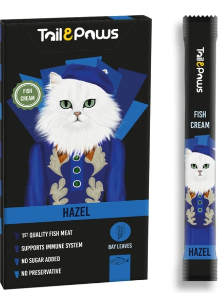 Tail Paws Hazel Balıklı Krema 15 G x 5 Adet