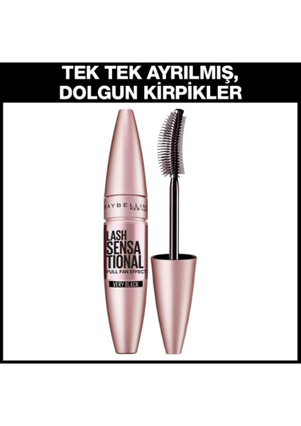 Maybelline Mini Jel Göz Kalemli Lash Sensational Maskara Seti