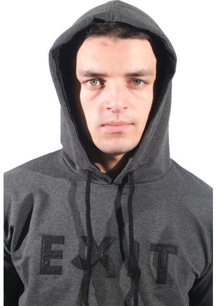 Daniel Milano  Erkek Exıt Kanguru Füme Kapüşonlu SWEATSHIRT-906