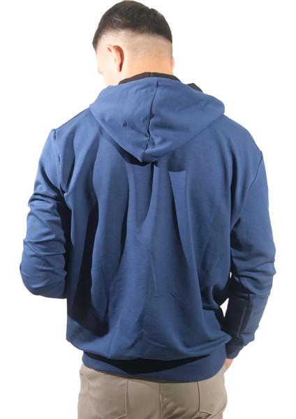 Erkek Exıt Kanguru Mavi Kapüşonlu SWEATSHIRT-908 modelleri