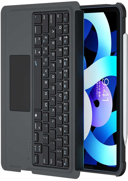 Apple iPad Pro 10.5 (7.nesil) Benks Multifunctional Kablosuz Klavyeli Kılıf Touchpad