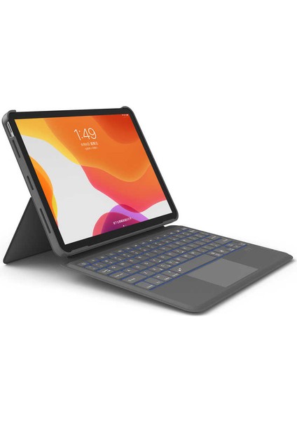 Apple iPad Air 10.9 2020 (4.nesil) Wiwu Combo LED Işıklı Magnetik Standlı Klavyeli Kılıf