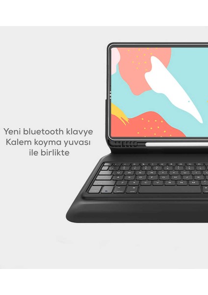 Keyboard Folio Kablosuz Klavyeli Kılıf