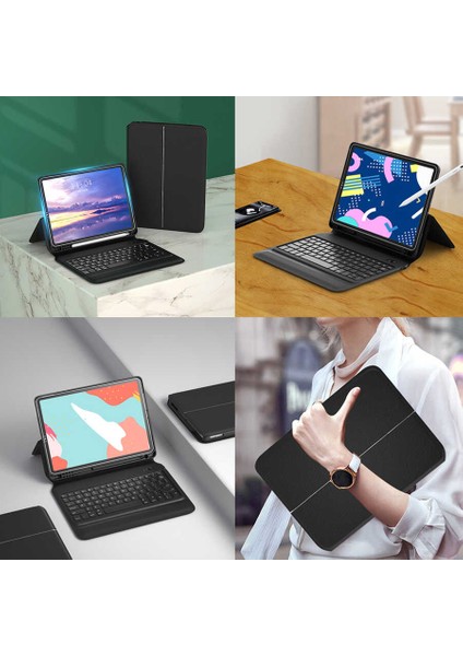 Keyboard Folio Kablosuz Klavyeli Kılıf