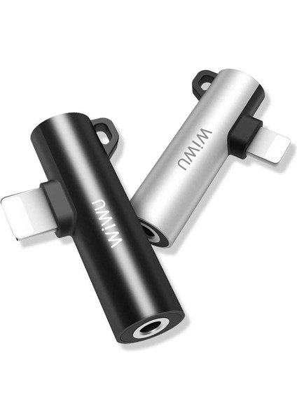 ST03 Lightning 3.5 mm Aux Kulaklık ve Şarj Dönüştürücü Ses Adaptörü