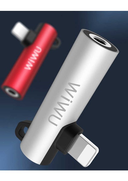 ST03 Lightning 3.5 mm Aux Kulaklık ve Şarj Dönüştürücü Ses Adaptörü