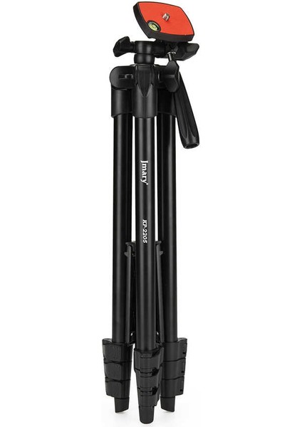 KP-2205 Tripod 134 cm Uzunluk 3 Kademeli Oynar Başlık Profesyonel