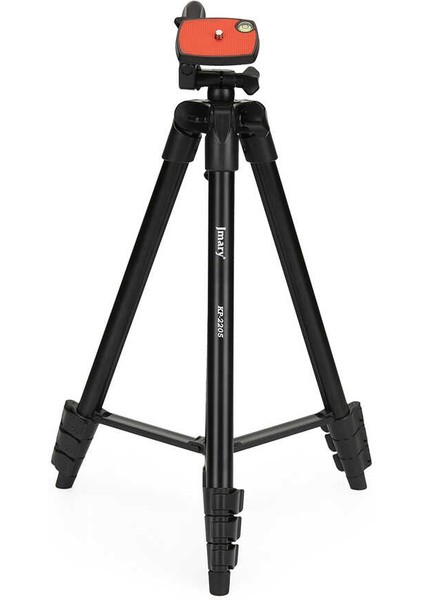 KP-2205 Tripod 134 cm Uzunluk 3 Kademeli Oynar Başlık Profesyonel