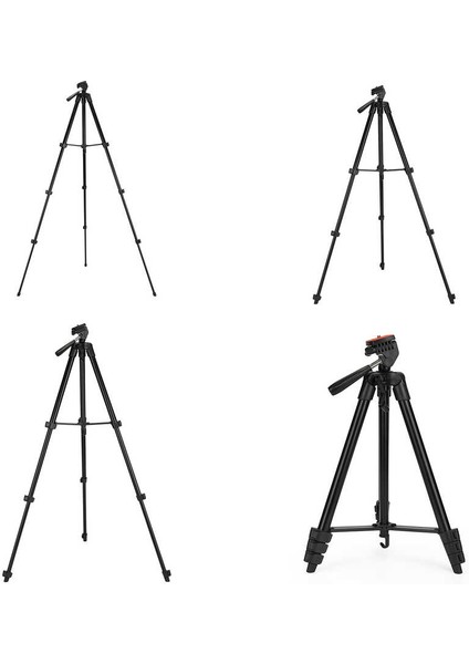 KP-2205 Tripod 134 cm Uzunluk 3 Kademeli Oynar Başlık Profesyonel