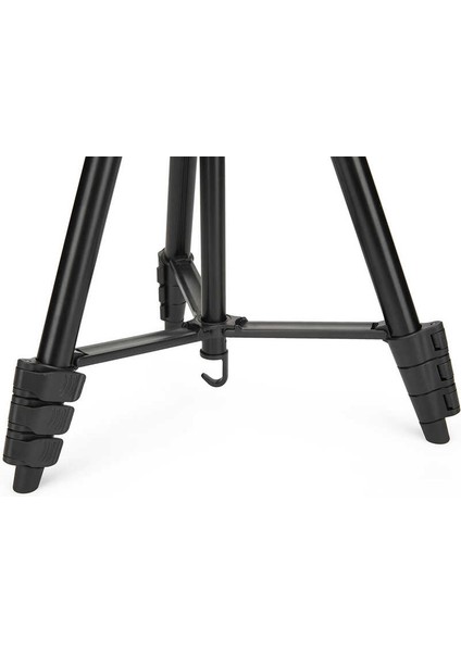 KP-2205 Tripod 134 cm Uzunluk 3 Kademeli Oynar Başlık Profesyonel