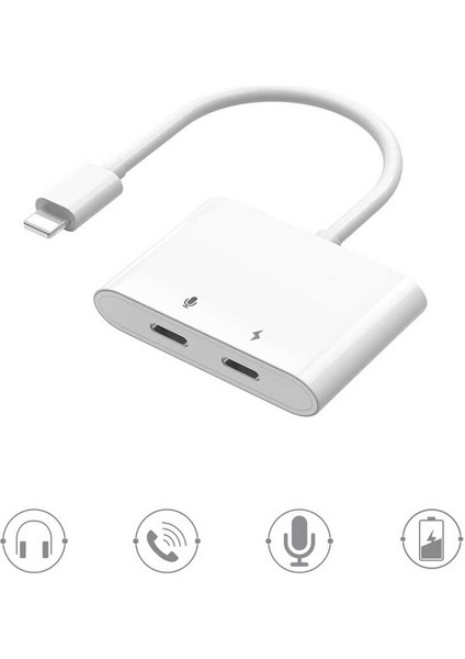 LT01 Plus Lightning Ses Dönüştürücü Aux Adaptör